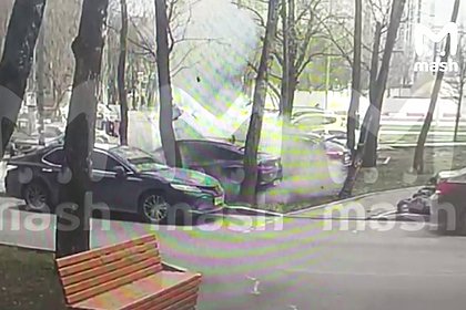 Появилось видео с моментом взрыва внедорожника в Москве