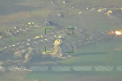 Появилось видео бомбовых ударов по позициям ВСУ в Гуляйполе