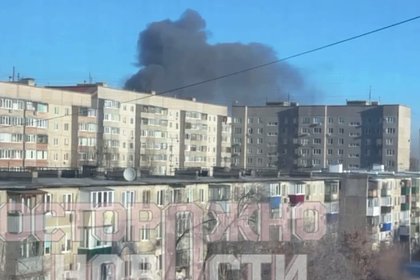Жители российского города заявили о крупном пожаре в районе механического завода