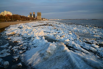 В российском городе произошел ледяной коллапс