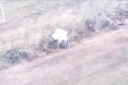 Российские военные точными ударами уничтожили пункт БПЛА ВСУ и показали это на видео