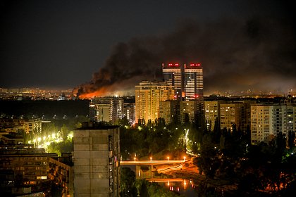 Грибовидное облако поднялось над Киевом после атаки России