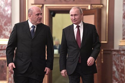 Путин отдельно поговорил с Мишустиным перед совещанием по экономическим вопросам
